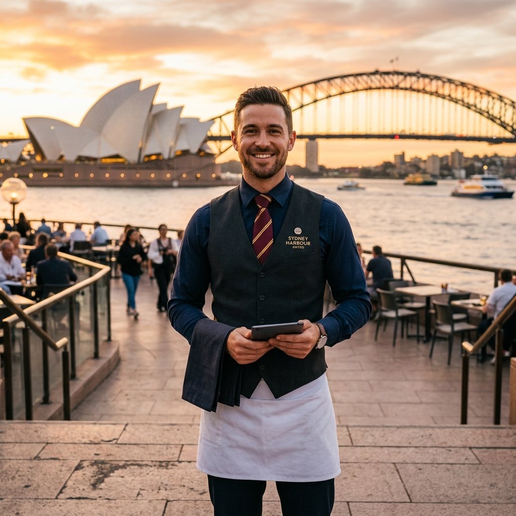 Hospitality professional at Sydney Opera House